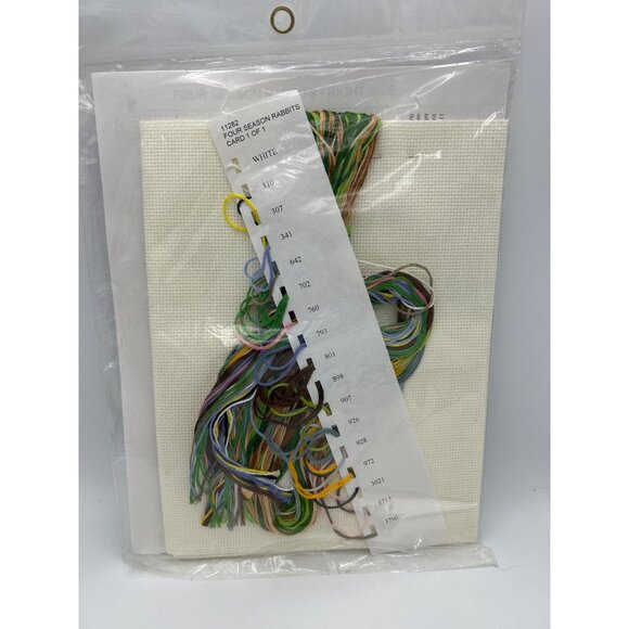 Artcetera Studio M Cross-Stitch Kit Bunnies #11282 Four Seasons Rabbits Design - Picture 4 of 4